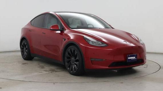 TESLA MODEL Y 2020 5YJYGDEF8LF017363 image